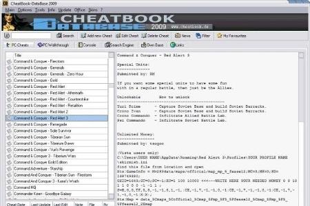 CheatBook DataBase - Hierbei handelt es sich um eine umfangreiche Datenbank mit Cheats zu den unterschiedlichsten Spielen so...