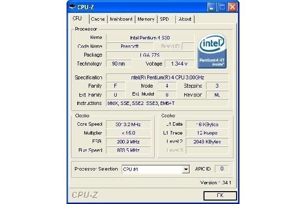 CPU-Z - Mit CPU-Z ermitteln Sie die genaue Bezeichnung Ihres Hauptprozessors. Das Tool verrät Ihnen aber auch die Taktrate, ...