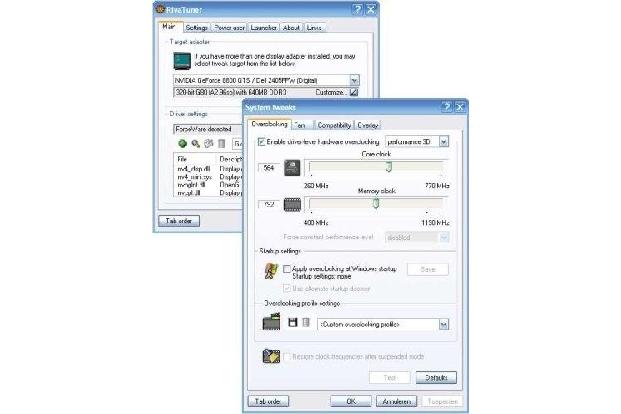 RivaTuner - Mit dem RivaTuner erhalten Sie einen deutlich größeren Spielraum für die Konfiguration Ihrer Grafikkarte von AMD...