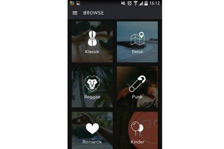 Spotify bietet Ihnen insgesamt 30 unterschiedliche Genres zur Orientierung an.