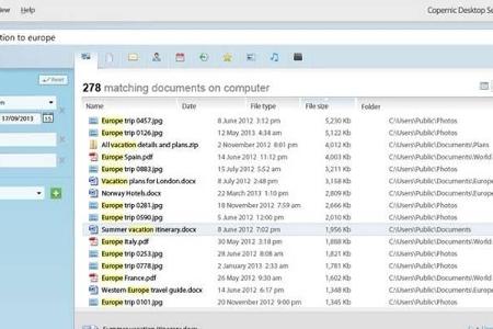 Copernic Desktop Search - Mit diesem Tool werden Dateien indiziert, gesucht und angezeigt. Es fokussiert sich hierbei auf al...