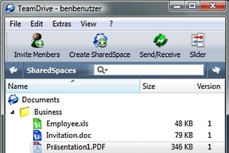 TeamDrive ermöglicht das Tauschen von Musikdateien, Videos, Bildern, Dokumenten usw. Eigene Dateien werden über einen defin...