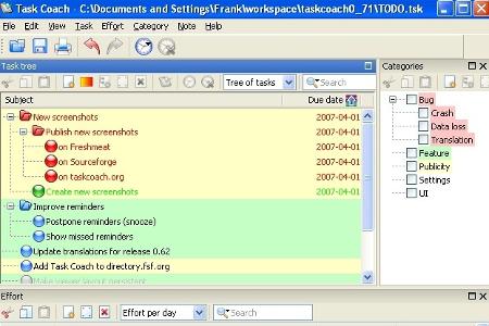 Das gratis Tool Task Coach unterstützt Sie bei der effektiven Verwaltung Ihrer Projekte und zeigt Ihnen Ihre To-Do Liste übe...