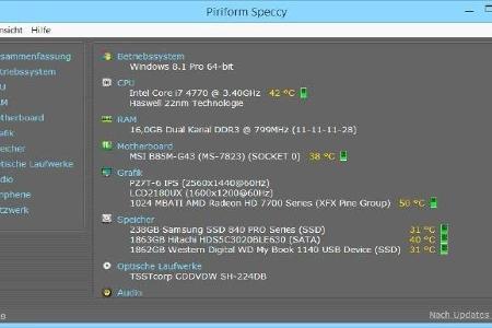 Dank Speccy erfahren Sie, welche Hardware sich in Ihrem Rechner verbirgt.