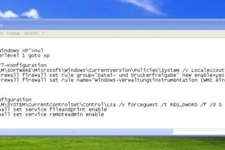 Konfiguration durch Netsh - Wenn ein Active Directory nicht bereitsteht, werden die Regeln für die Firewall von den Administ...