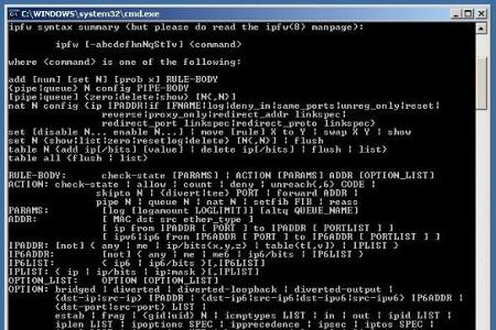 Unix-IPFW - Unter Windows lässt sich die Firewall-Lösung Unix-IPFW installieren und kann auf diese Weise als zusätzlicher Sc...