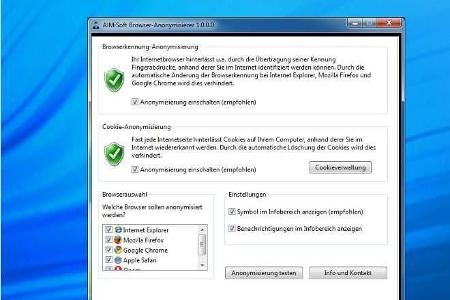 Browser-Anonymisierer - Dieses Tool ist für Anwender gedacht, denen der Inkognito-Modus nicht ausreicht. Hier erfolgt eine z...