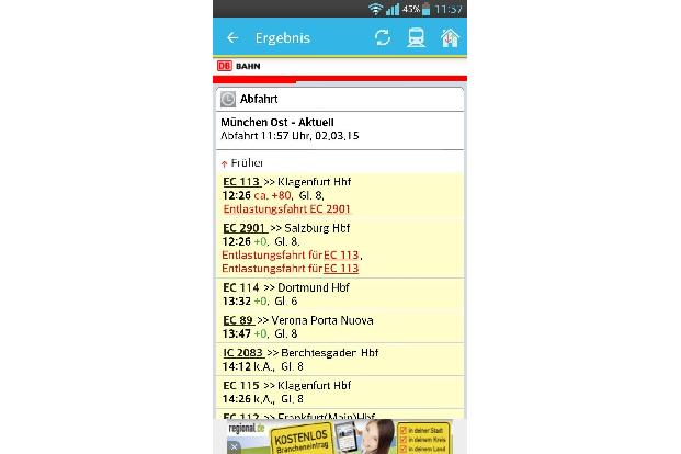 Ist mein Zug pünktlich?