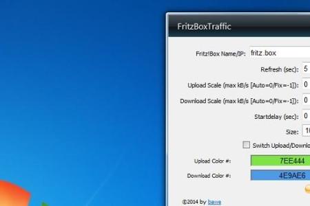 FRITZ!Box Traffic - Dank Widget für Vista und Windows 7 haben Fritzbox-User den Datenverbrauch immer im Blick.