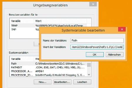 In die Umgebungsvariable 