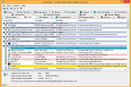 Autoruns aktiviert und deaktiviert Programme aus Autostart.