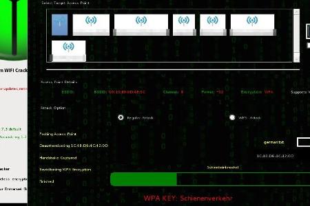 Selbst die Kennwörter von WPA- und WPA-Verbindungen lassen sich entschlüsseln, wenn das Passwort nicht komplex genug ist.