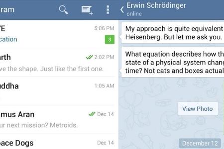 Für Vielnutzer: Datei-Anhänge mit bis zu 1 GB oder Gruppenchats mit bis zu 200 Personen machen Telegram zum kleinen Messenge...