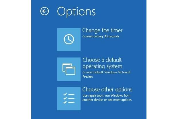 In Windows 10 ist das Anpassen der Optionen des Boot-Managers erweitert worden.