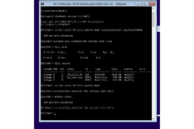 Sie erstellen die virtuelle Festplatte für die Installation von Windows 10 während der Installation.