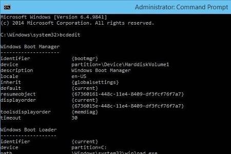 Nach wie vor erfolgt das Anzeigen des Boot-Managers in Windows 10 über das Befehlszeilentool bcdedit.