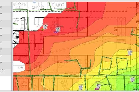 Mit Ekahau Heatmapper messen Sie die Signalstärke des WLANs in Ihrer Wohnung.