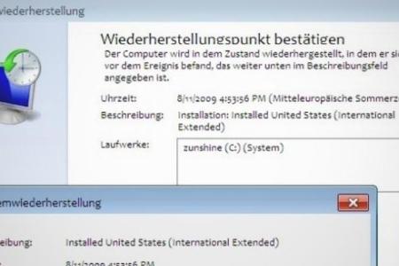 14. Die Systemwiederherstellung - Die Systemwiederherstellung stellt den alten Zustand wieder her, der vorlag, bevor mit Win...