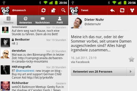 Behalten Sie den Überblick bei Ihren sozialen Netzwerken: Twitter, Facebook und Google Buzz in einer Anwendung. Auch die Ein...
