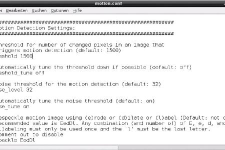 Herzstück der Bewegungserkennung: Das ist die Sektion „Motion Detection Settings“. Hier legen Sie fest, wie viele Pixel sich...