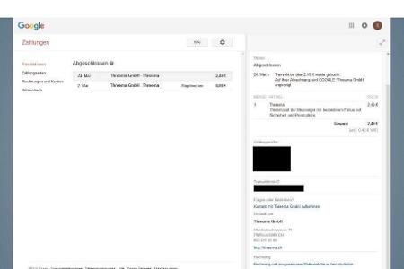 Play-Store-Rechnungen beziehen.