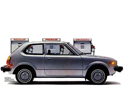 1972 kommt der Civic auf den Markt. Bis heute ist er der Topseller im Honda-Programm.