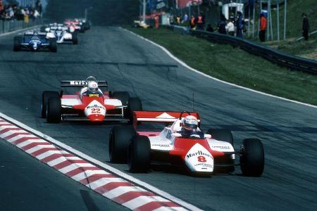 Niki Lauda - McLaren-Ford MP4-1B - Andrea de Cesaris - Alfa Romeo 182 - GP Belgien 1982 - Zolder