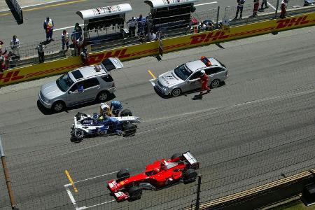 Michael Schumacher - Ferrari - Ralf Schumacher - Williams - GP USA 2004 - Indianapolis