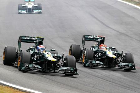 Petrov Kovalainen Caterham GP Brasilien 2012