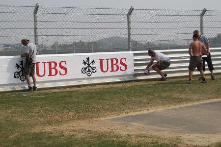 Formel 1 GP Korea 2010 Strecke Malerarbeiten