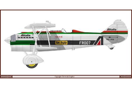 Fiat CR.32 - Lancia Alitalia - Racing-Planes - 2015