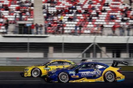 Gary Paffett - Mercedes - Mike Rockenfeller - Audi - DTM - Moskau - 1. Rennen - Samstag - 29.08.2015