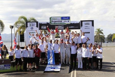 Podium - WRC - Rallye Argentinien 2015