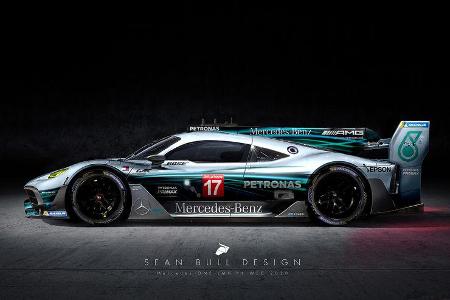 Der Mercedes Project One ist noch gar nicht auf der Straße. Dank Photoshop bekam der Stuttgarter Übersportler schon sein Hyp...