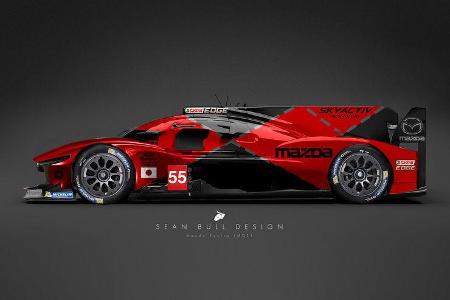 Mazda hatte mit Hilfe von Joest-Racing immerhin einen Daytona Prototypen im Angebot. Da ist der Schritt nach Le Mans doch ni...