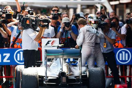 Nico Rosberg - Lewis Hamilton - Mercedes - GP Spanien 2015 - Rennen - Sonntag - 10.5.2015