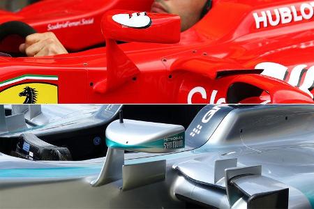 Formel 1 Technik-Vergleich - Mercedes vs. Ferrari - F1 2015