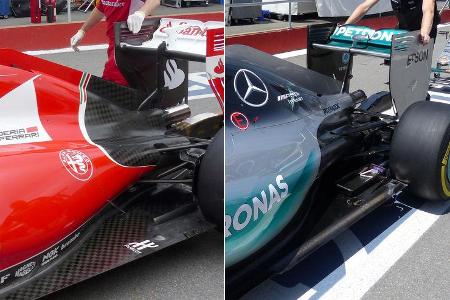 Formel 1 Technik-Vergleich - Mercedes vs. Ferrari - F1 2015