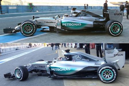 Mercedes - Barcelona-Test - Technik - Formel 1 2015