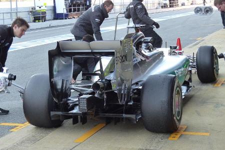 Mercedes - Barcelona-Test - Technik - Formel 1 2015
