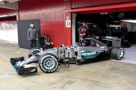 Mercedes - Barcelona-Test - Technik - Formel 1 2015