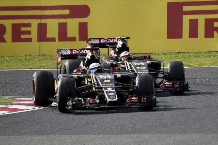 Grosjean & Maldonado - GP Japan 2015