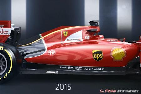 Formel 1 - F1 - Ferrari - Ferrari SF15-T - Piola Animation - GP Australien 2015