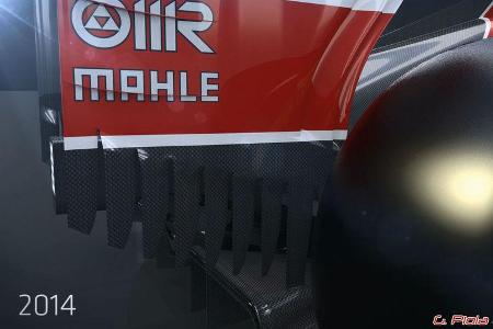 Formel 1 - F1 - Ferrari - Ferrari F14-T - Vergleich - SF15-T - Piola Animation