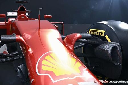 Formel 1 - F1 - Ferrari - Ferrari SF15-T - Piola Animation - GP Australien 2015