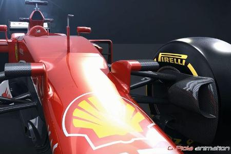 Formel 1 - F1 - Ferrari - Ferrari SF15-T - Piola Animation - GP Australien 2015