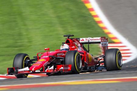Sebastian Vettel - Ferrari - Formel 1 - GP Belgien - Spa-Francorchamps - 22. August 2015