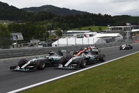 Rosberg vs. Hamilton - Formel 1 - GP Österreich 2015