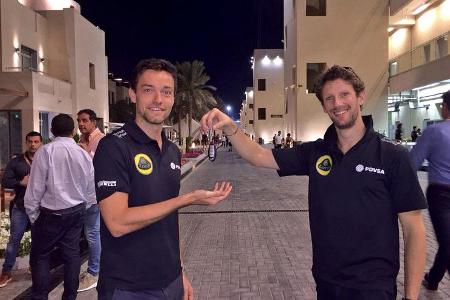 Romain Grosjean & Jolyon Palmer - Lotus - GP Abu Dhabi 2015