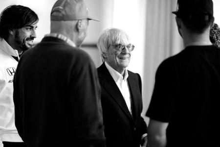 Alonso - Lauda - Ecclestone - Hamilton - Champions Dinner - GP Österreich 2015